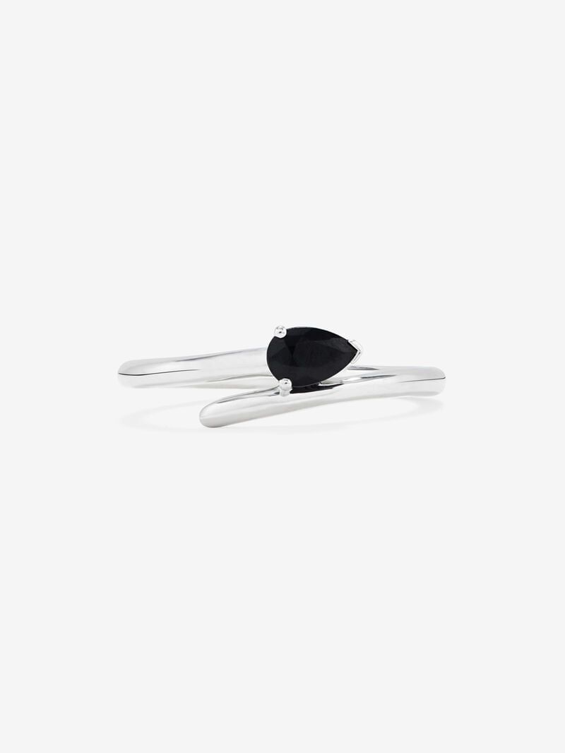 927 Silver Snake Ring with Spinel image number 2