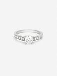 Anillo de Compromiso de Oro blanco con diamante, SL14001-00D040/DVVS2_V