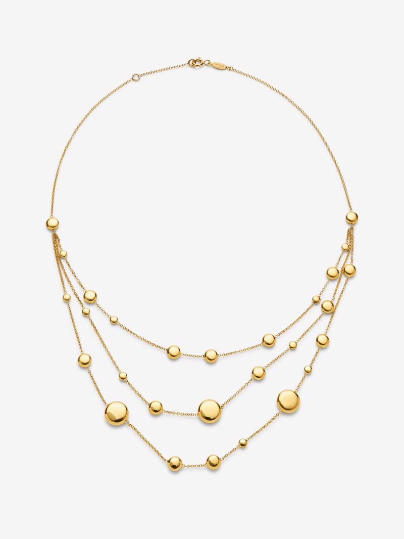 18K Yellow Gold Triple Necklace image number 0