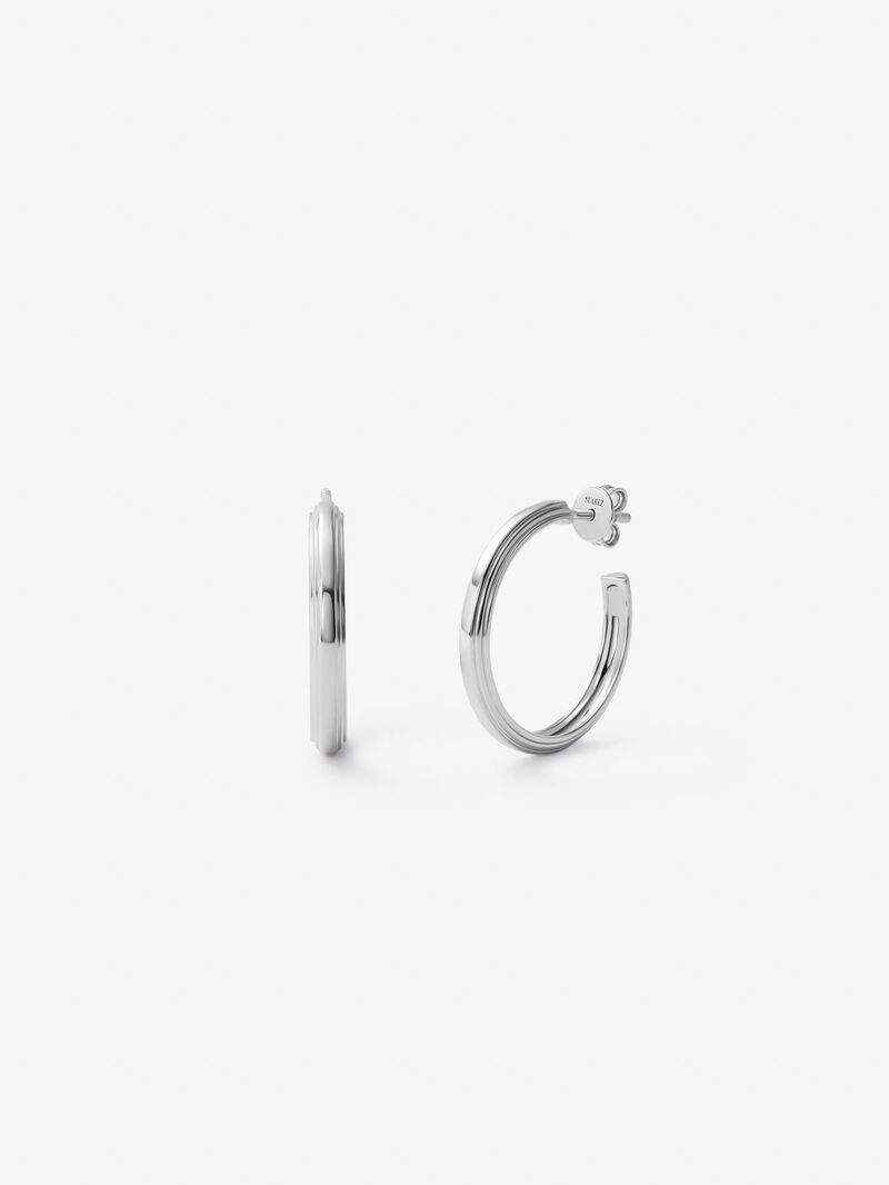 925 silver hoop earrings image number 0