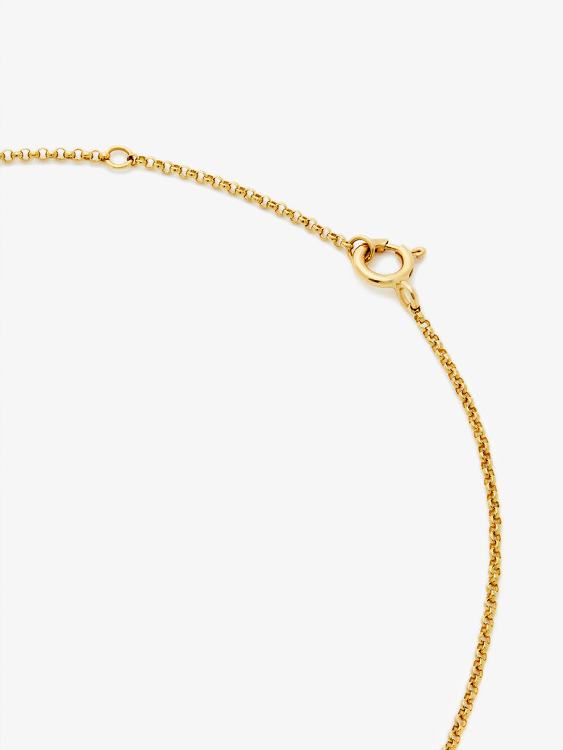 18K yellow gold pendant with 29 brilliant-cut diamonds with a total of 0.25 cts and a tiger shape image number 4