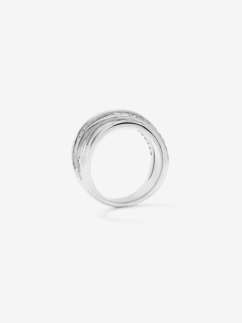 18K White Gold Diamond Ring image number 4