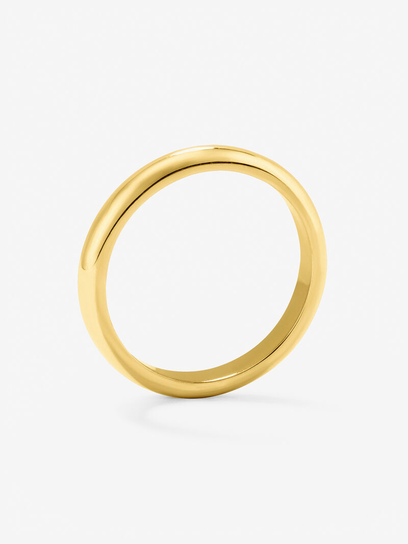 Alianza de boda de oro amarillo de 18K image number 4