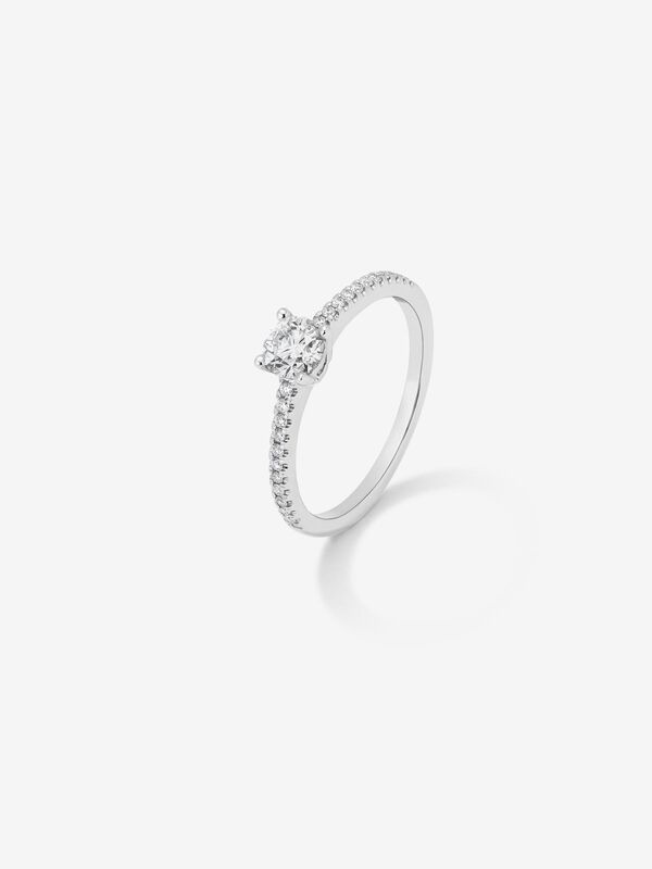 Anillo de Compromiso de Oro blanco con diamante, SO17165-00D050/GVVS2_V