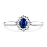 Big Three ring 0,80 carats blue sapphire, SO15029-Z/A957_V