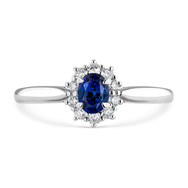 Big Three ring 0,63 carats blue sapphire, SO15029-Z/A952_V