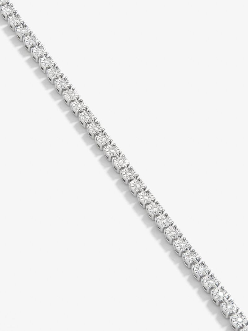 Gargantilla Riviere Collar of 18k White Gold with Diamonds image number 2