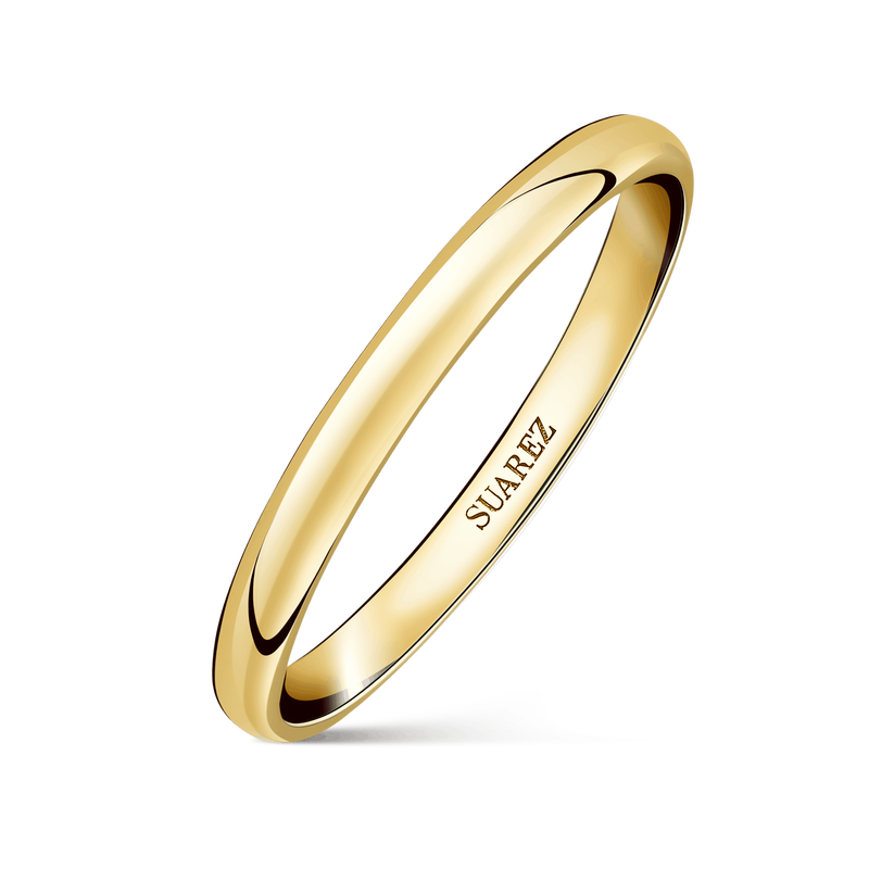 Alianza de boda oro amarillo, AL8018_OA_V