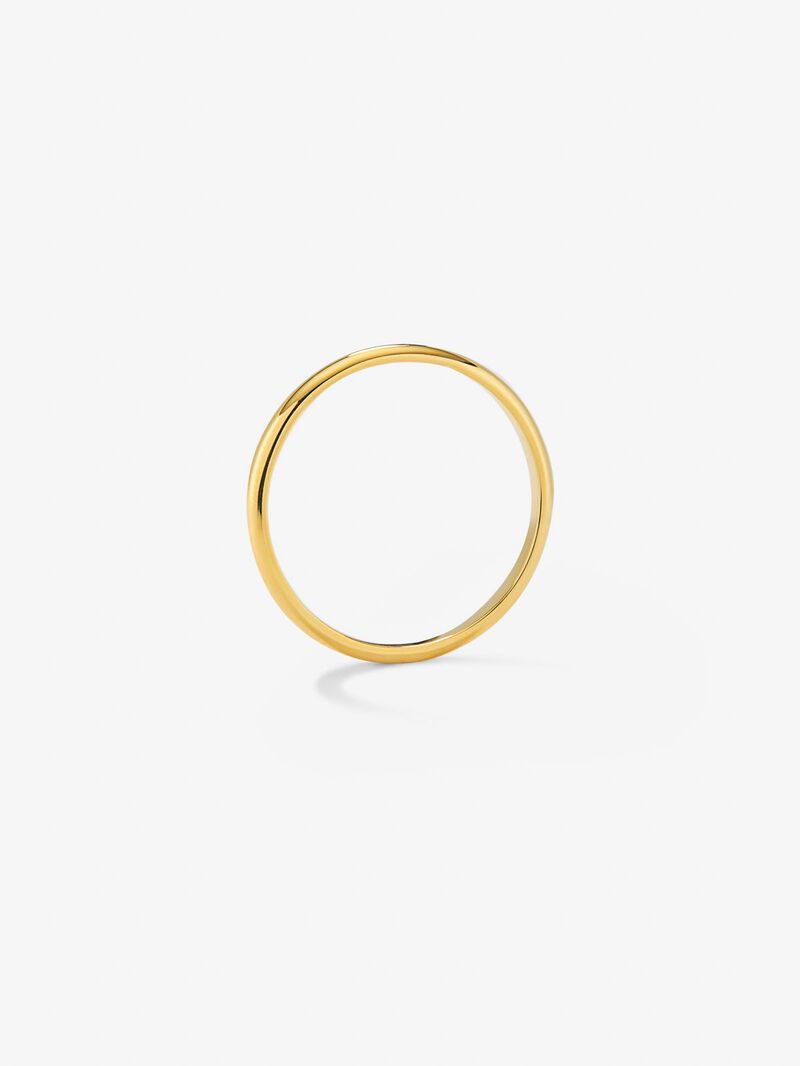 18K yellow gold wedding ring image number 4