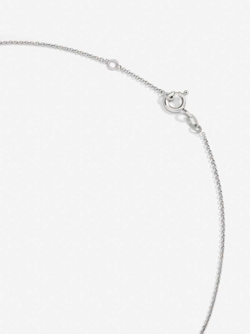18K white gold pendant with 0.2 ct brilliant cut diamond image number 4