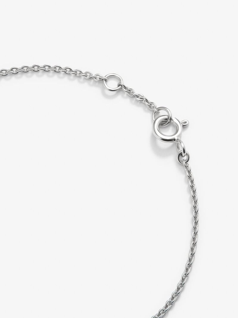 18K white gold bracelet with 0.17 ct brilliant-cut diamond cross image number 4