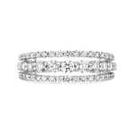 Anillo triple de oro blanco de 18kt con diamantes de 0,91cts, SO18015-OBDE_V