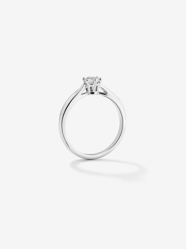 Anillo de Compromiso de Oro blanco con diamante, SL3006-00D030/FVVS2_V