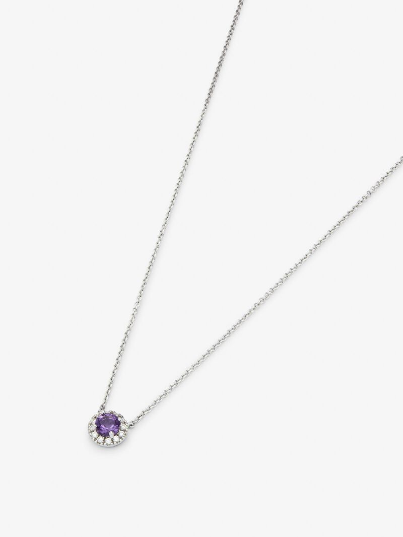 18K white gold pendant with 0.44 cts and 0.14 cts diamonds image number 2
