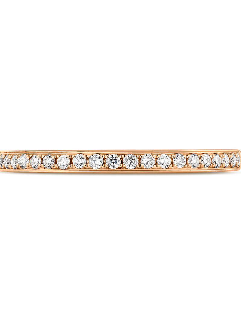 Alianza Media Oro Rosa con Diamantes 0,14CT image number 2