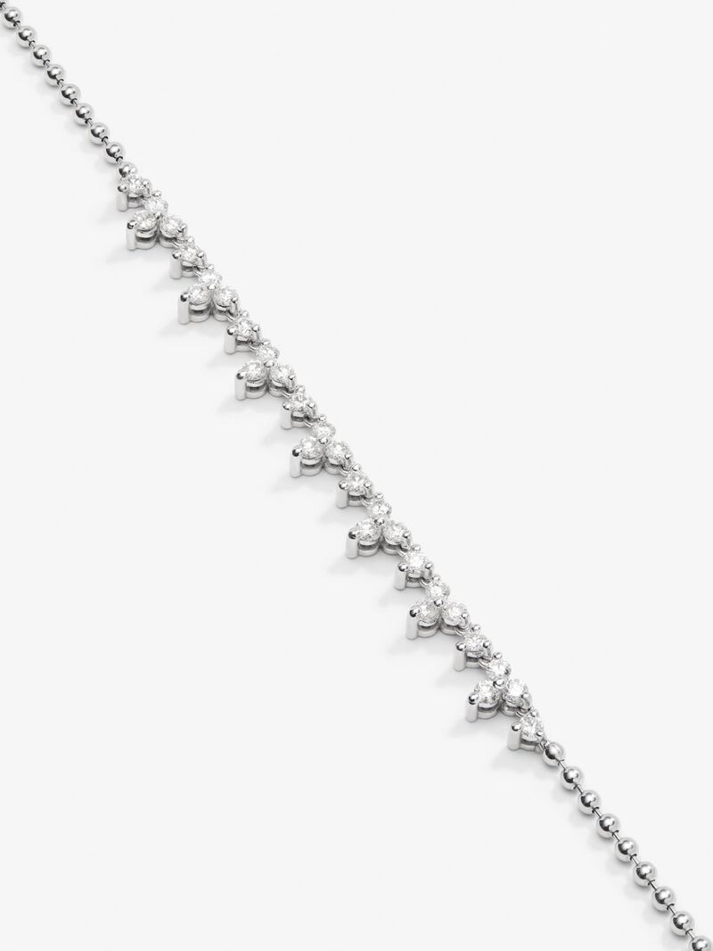 18K white gold pendant with white diamonds of 1.25 cts image number 1