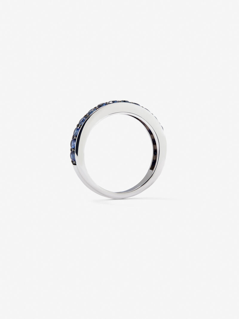 925 Silver Ring Alliance with Sapphires image number 4