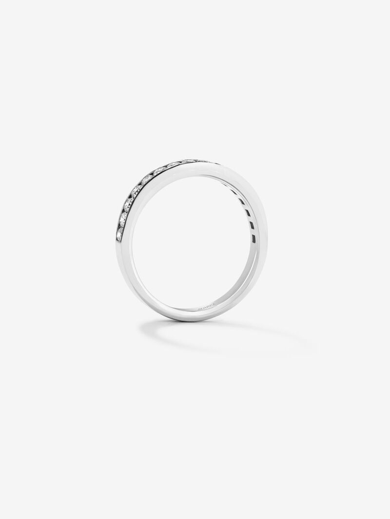 Half ring in 18K white gold with 13 brilliant-cut diamonds with a total of 0.67 cts image number 4