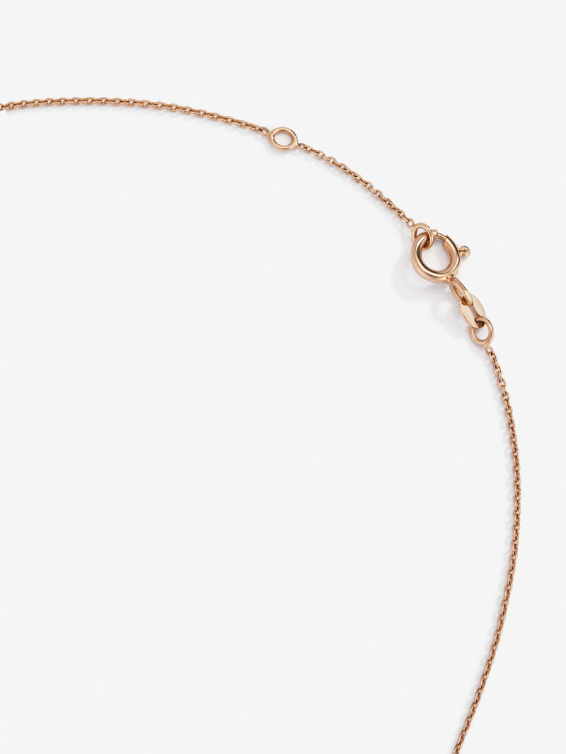 18K Rose Gold Choker Necklace with Diamond Stars. image number 4