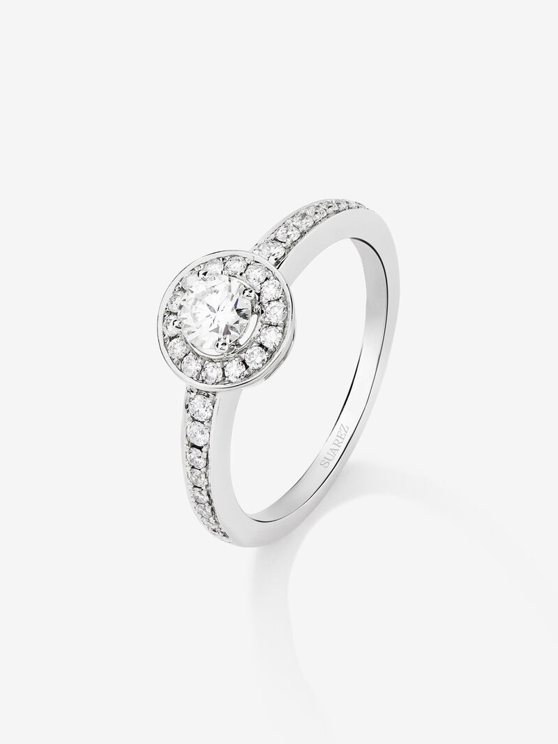 18K White Gold Commitment Ring with Orla de Diamonds image number 0