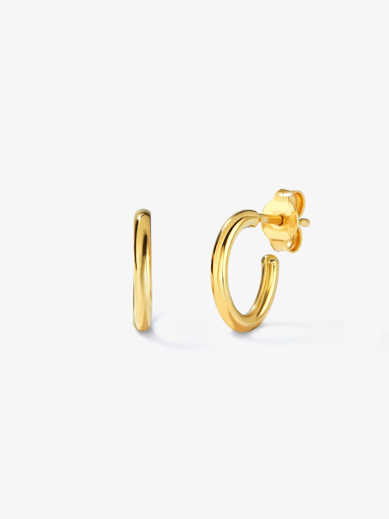 18K Yellow Gold Hoop Earrings image number 0