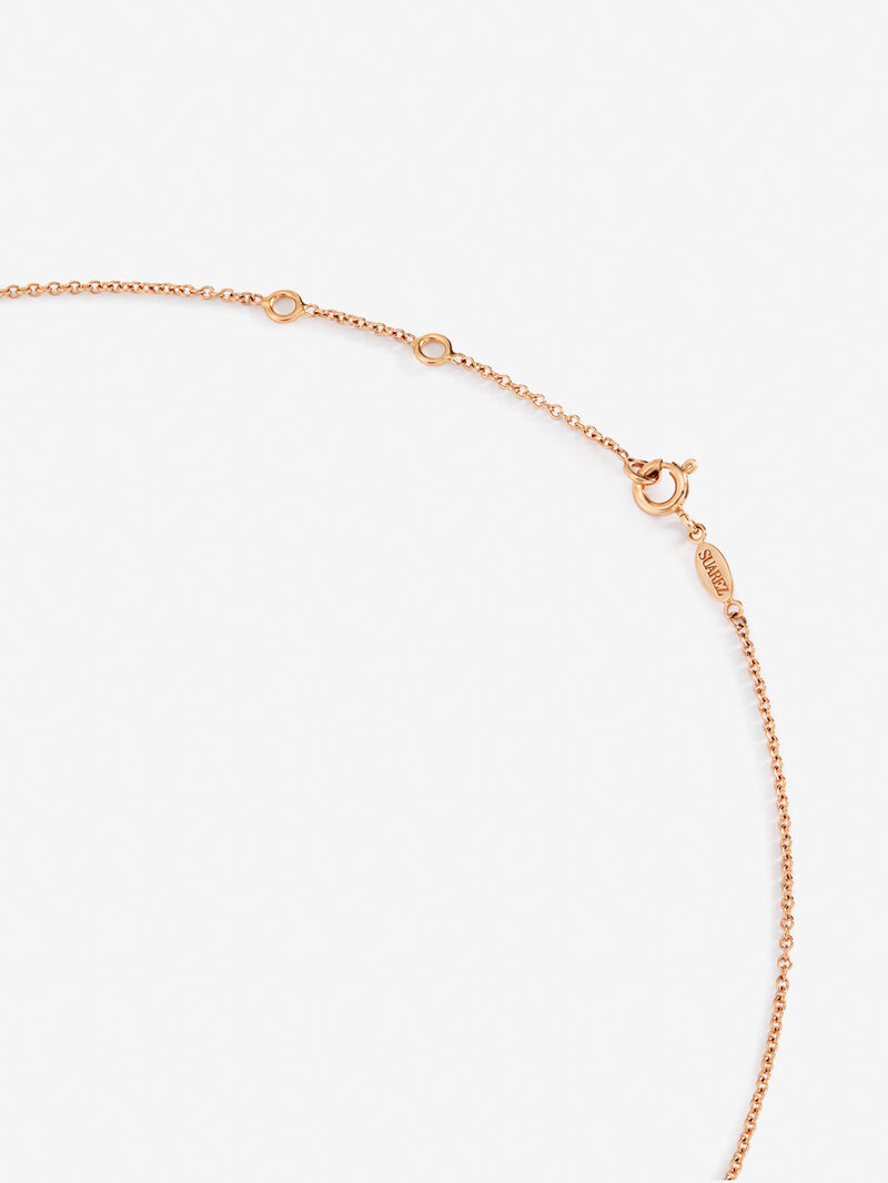 Gargantilla necklace with 18k rose gold bars and diamonds image number 4