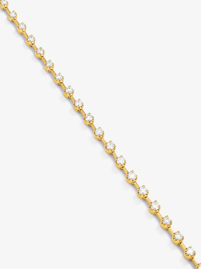 18K yellow gold necklace with 39 brilliant-cut diamonds with a total of 2 cts image number 1
