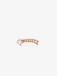 Single Orion star earring in 18kt rose gold with 0.05ct diamonds, PE21045-ORD_V