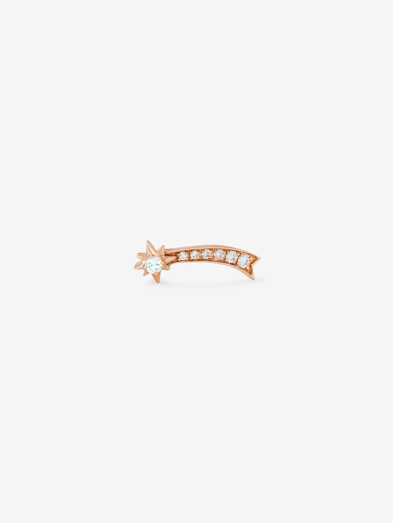 Individual Pending Estrella Fugaz Left Gold Gold 18k with diamonds image number 0