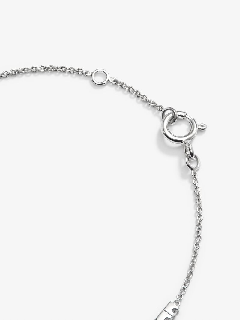 18K White Gold Diamond Chain Bracelet image number 7