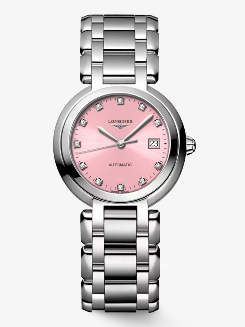 Longines Primaluna stainless steel watch with sapphire crystal, diamond indexes and automatic movement image number 0
