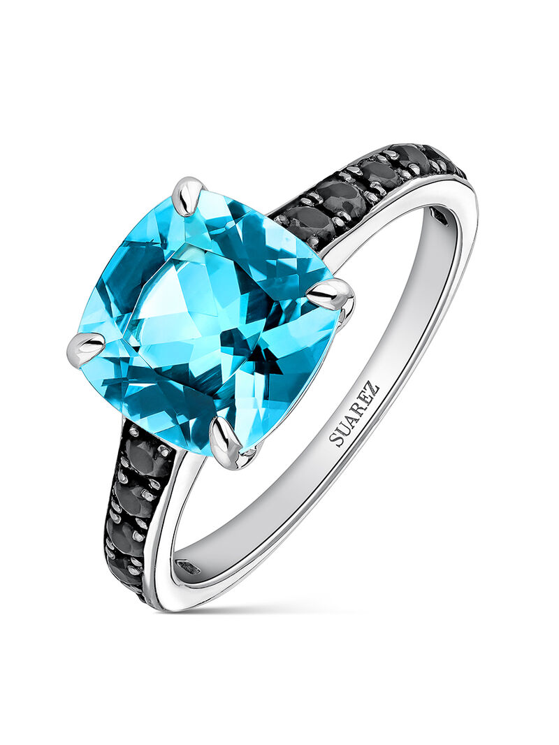 Sortija plata tswiss cs 9x9 3,48ct espinela utopian image number 0