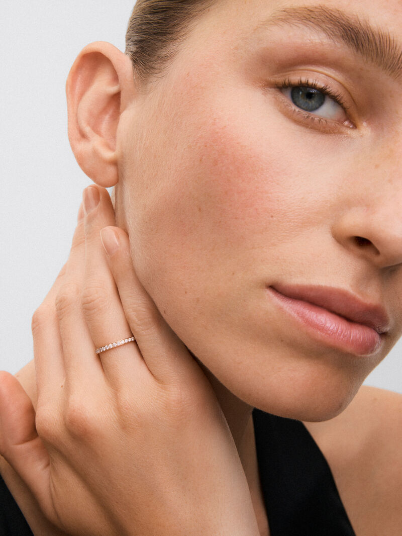 18K rose gold compromise alliance with diamonds image number 3
