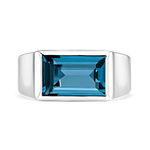 Blue Berlin ring 3,38 carats London topaz, SO21046-AGTPLN_V