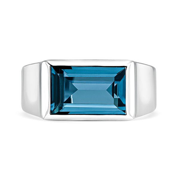 Blue Berlin ring 3,38 carats London topaz, SO21046-AGTPLN_V