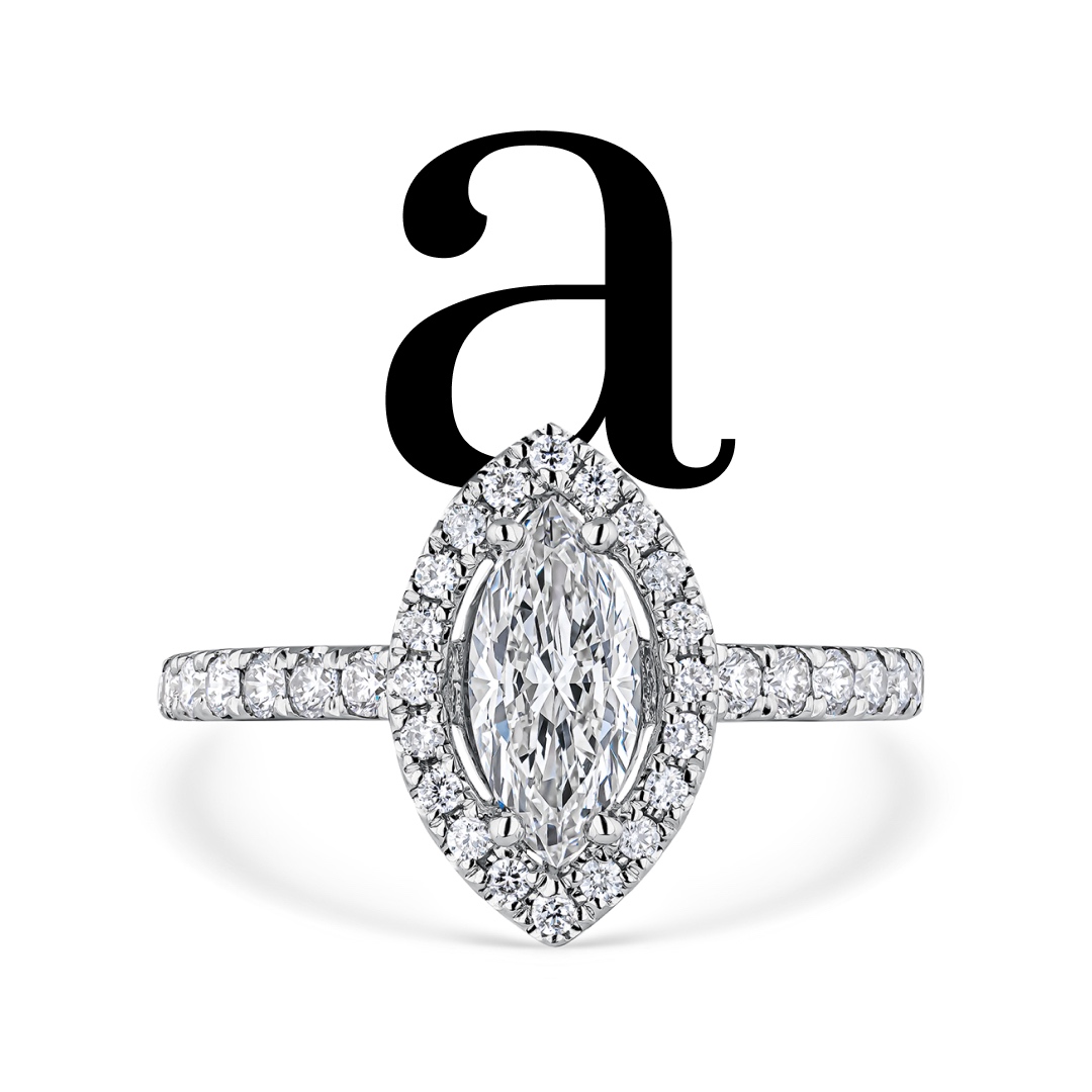 ANILLO DE ORO BLANCO DE 18KT CON DIAMANTE MARQUÍS DE 0,70CTS Y DIAMANTES
