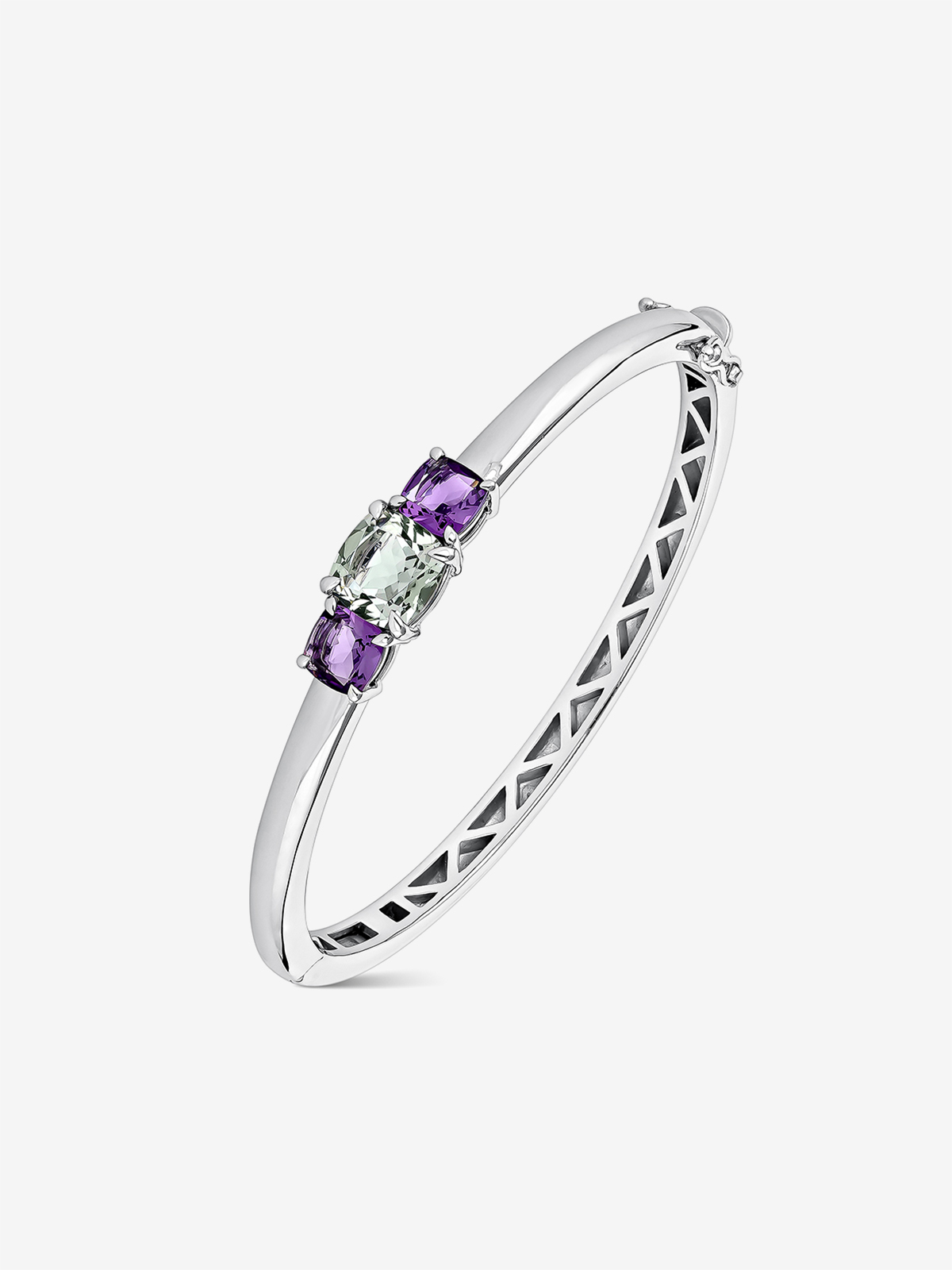 Pulsera de utopian de plata con amatista