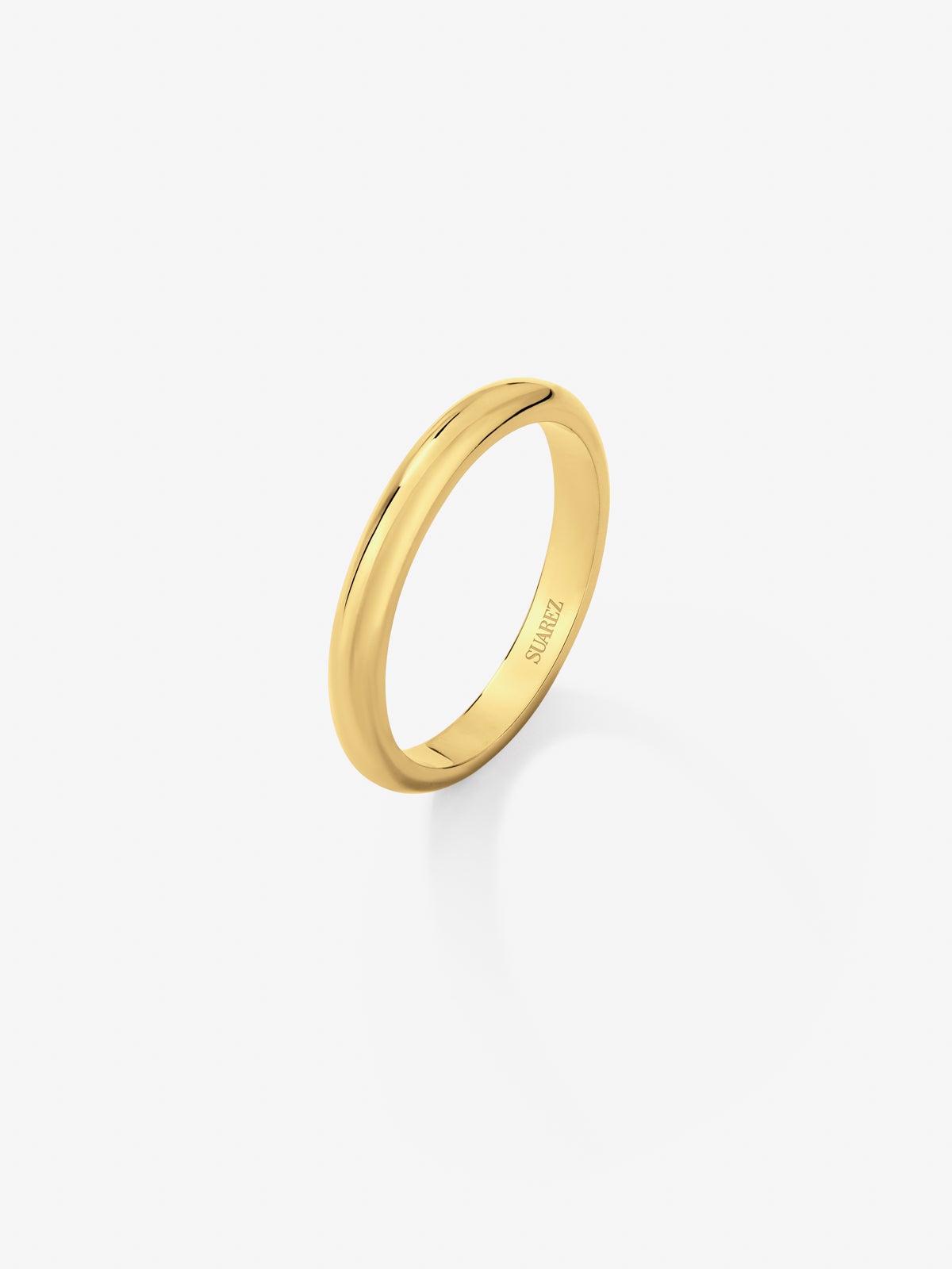 Alianza de boda de oro amarillo de 18K