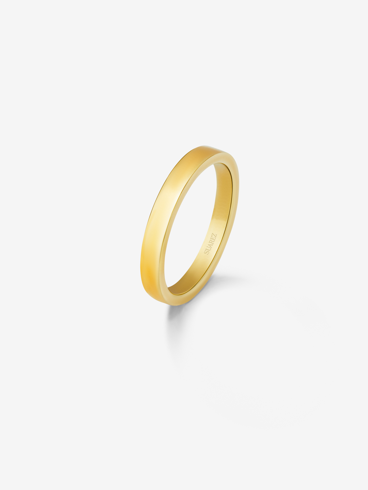 18K 1.85mm yellow flat compromise ring