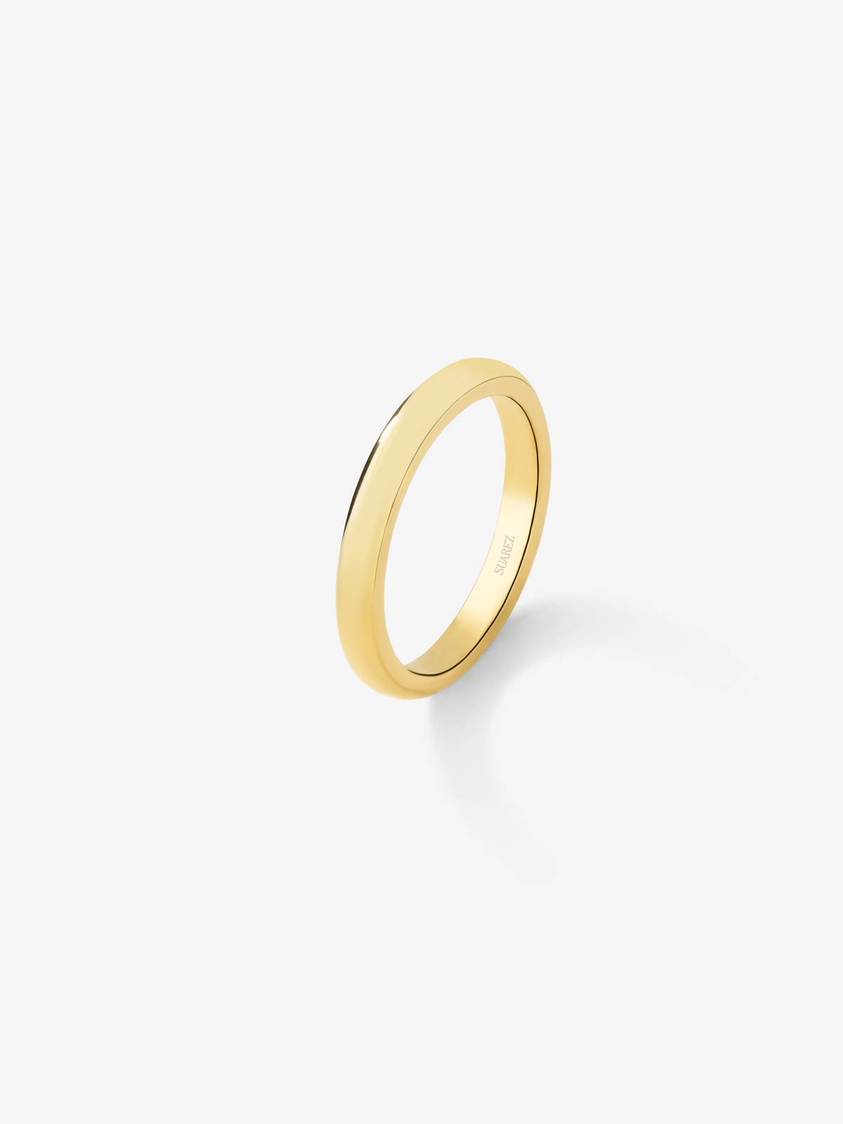 18K 1.9mm yellow flat compromise ring