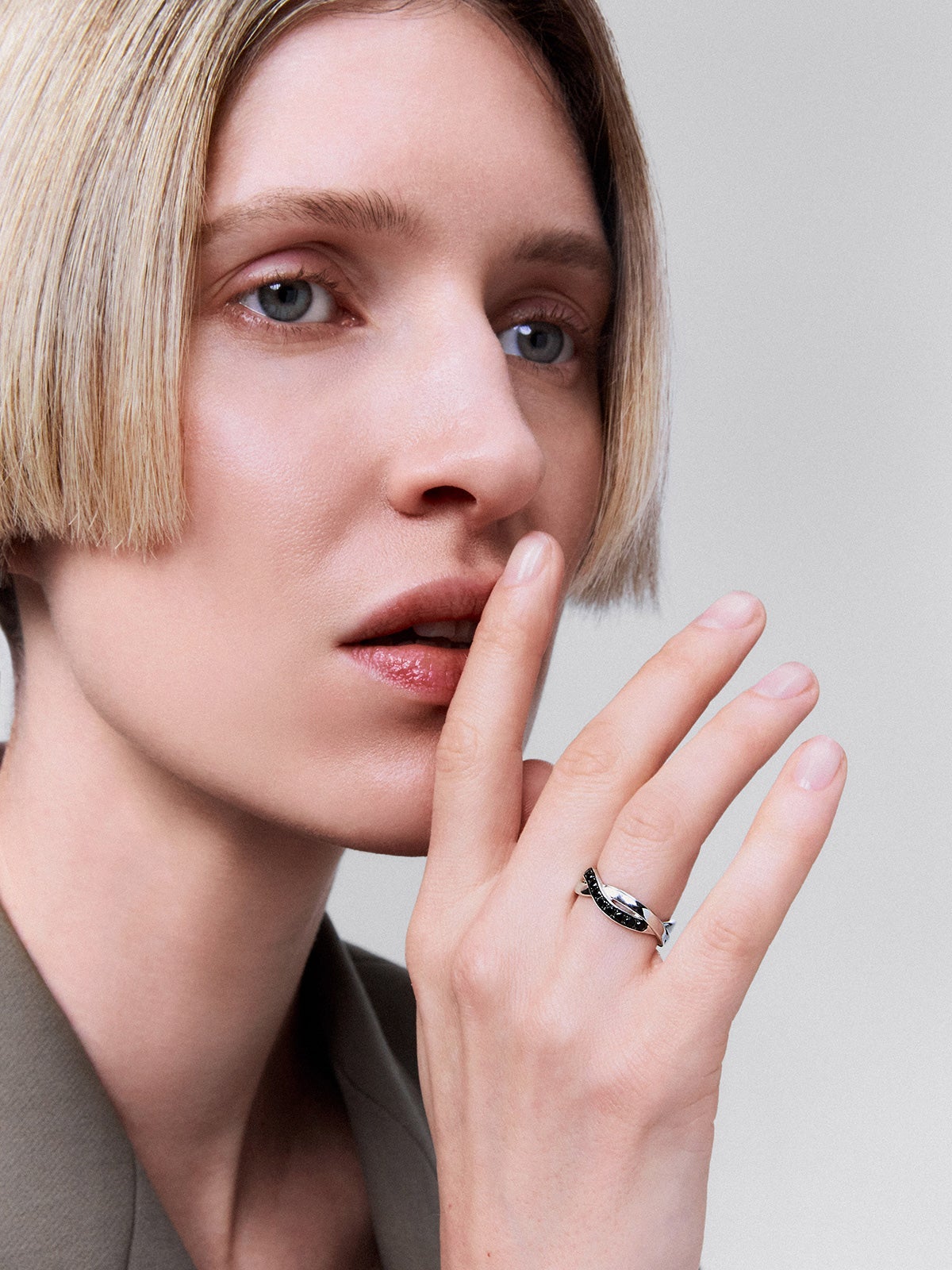 Anillo de Argento de Plata con espinela