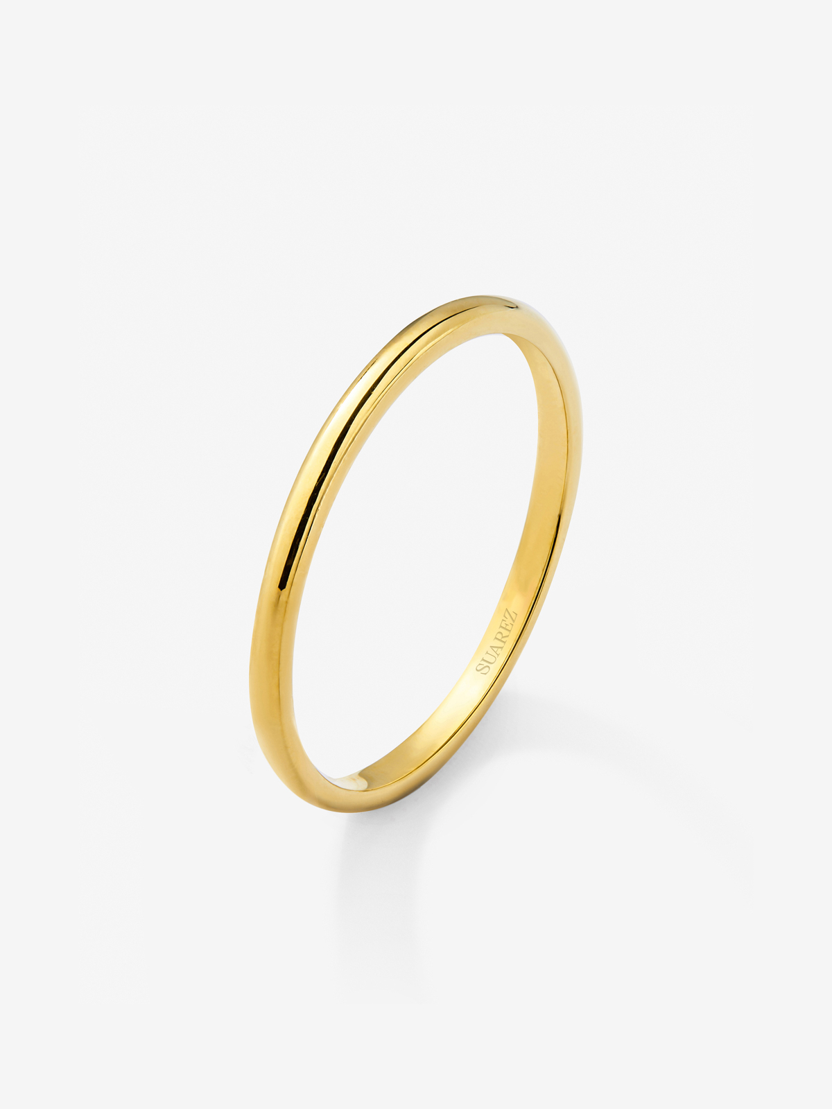 Alianza de boda de oro amarillo de 18K de 1,50mm