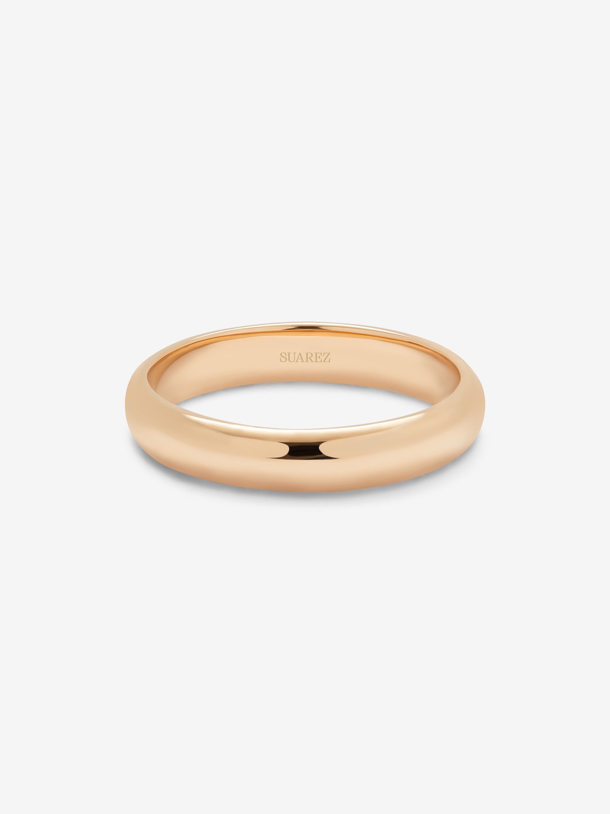 Alianza de boda oro rosa de 18kt