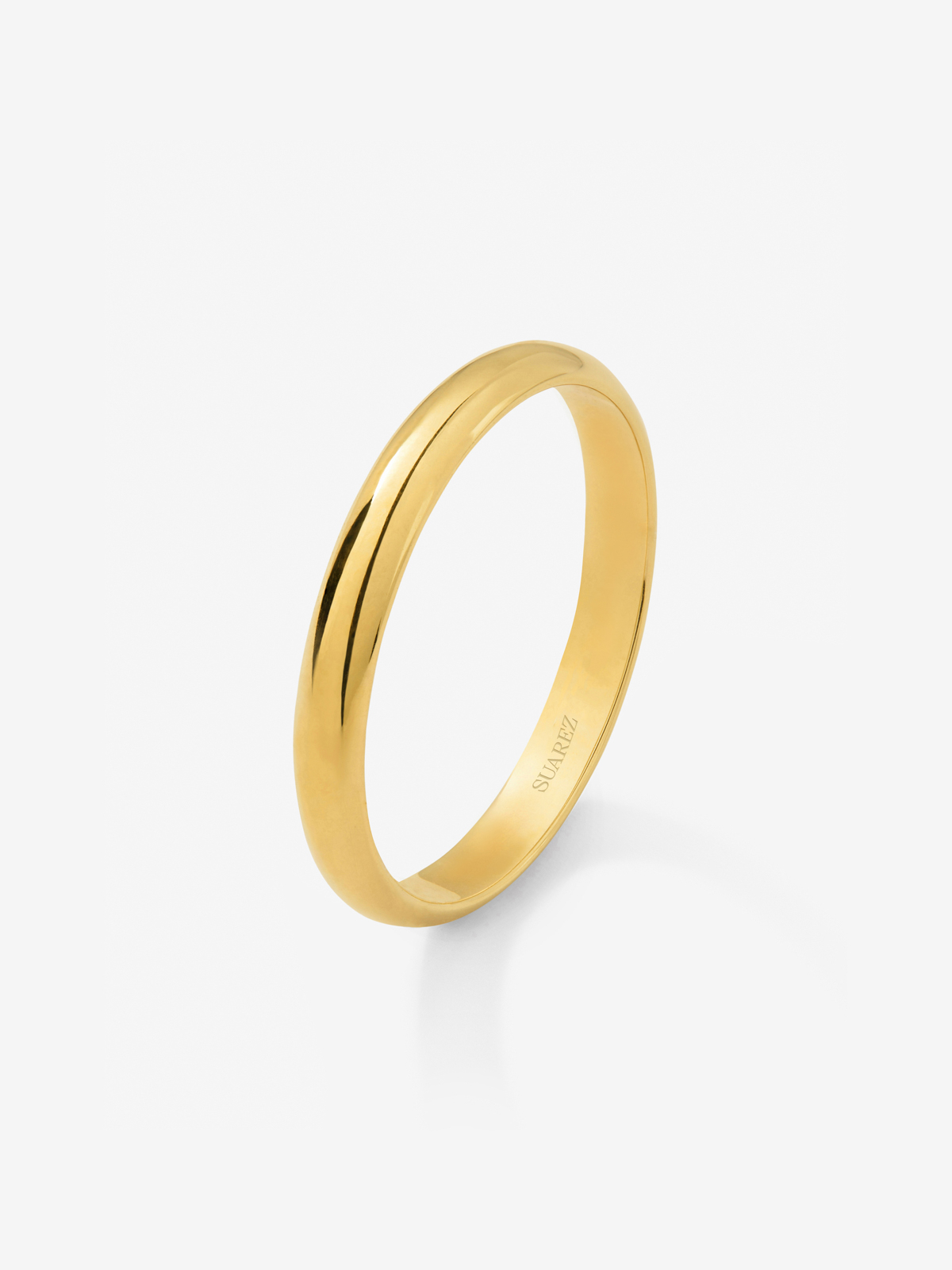 Alianza de boda de oro amarillo de 18K 