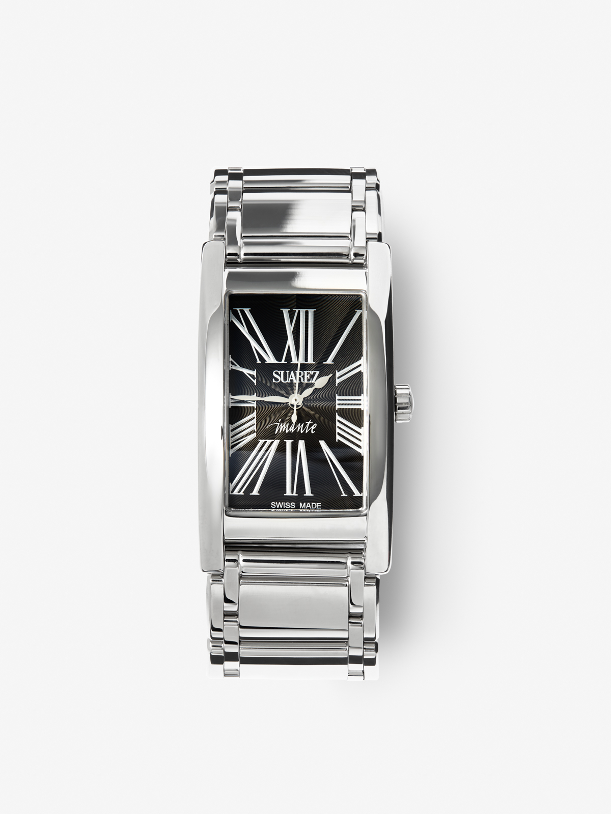 Reloj de acero inoxidable con cristal de zafiro y movimiento de cuarzo