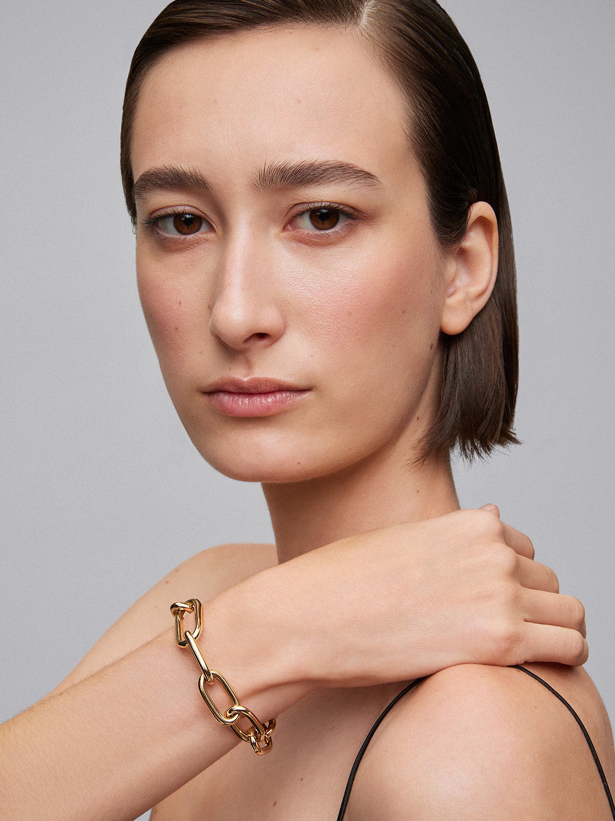 Pulsera eslabones extra grande oro amarillo de 18K