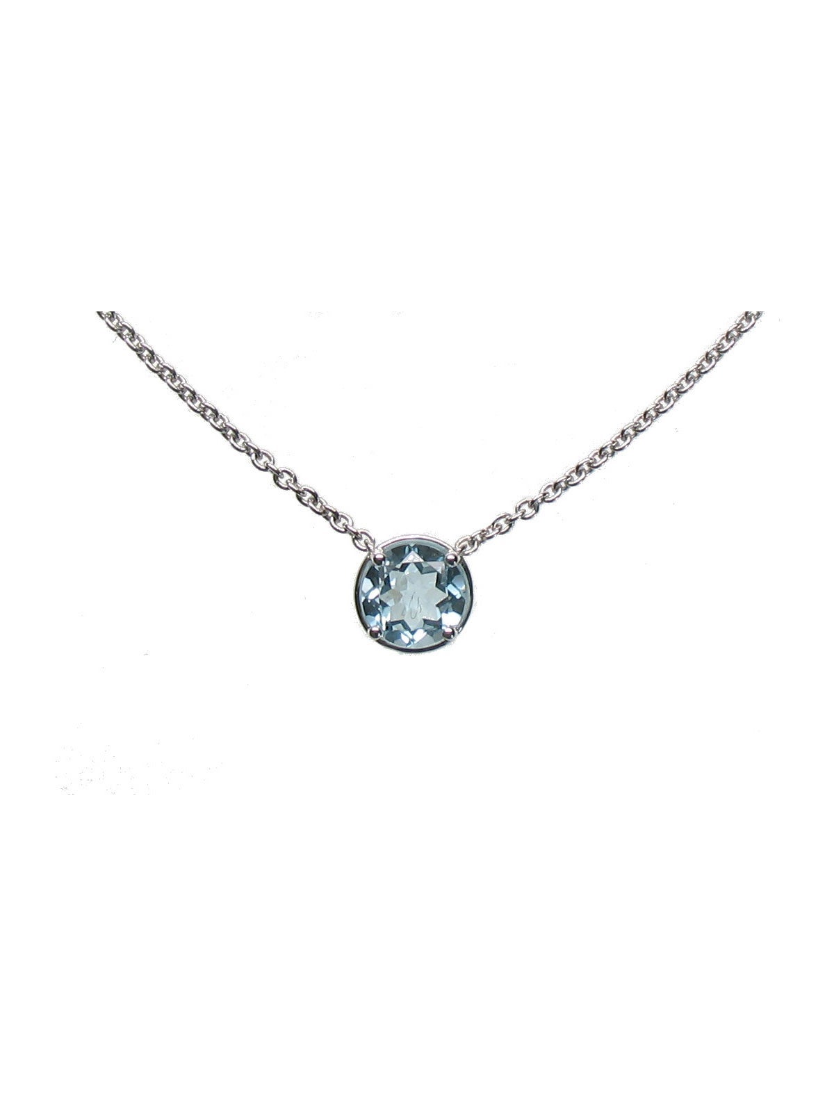 Colgante cadena de plata 925 con topacio