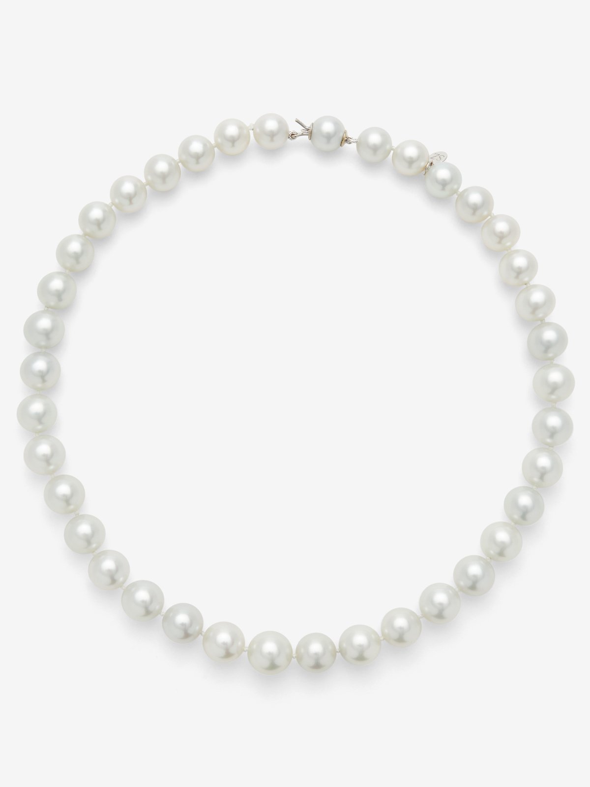 Colgante de perlas australianas con cierre de oro blanco de 18K