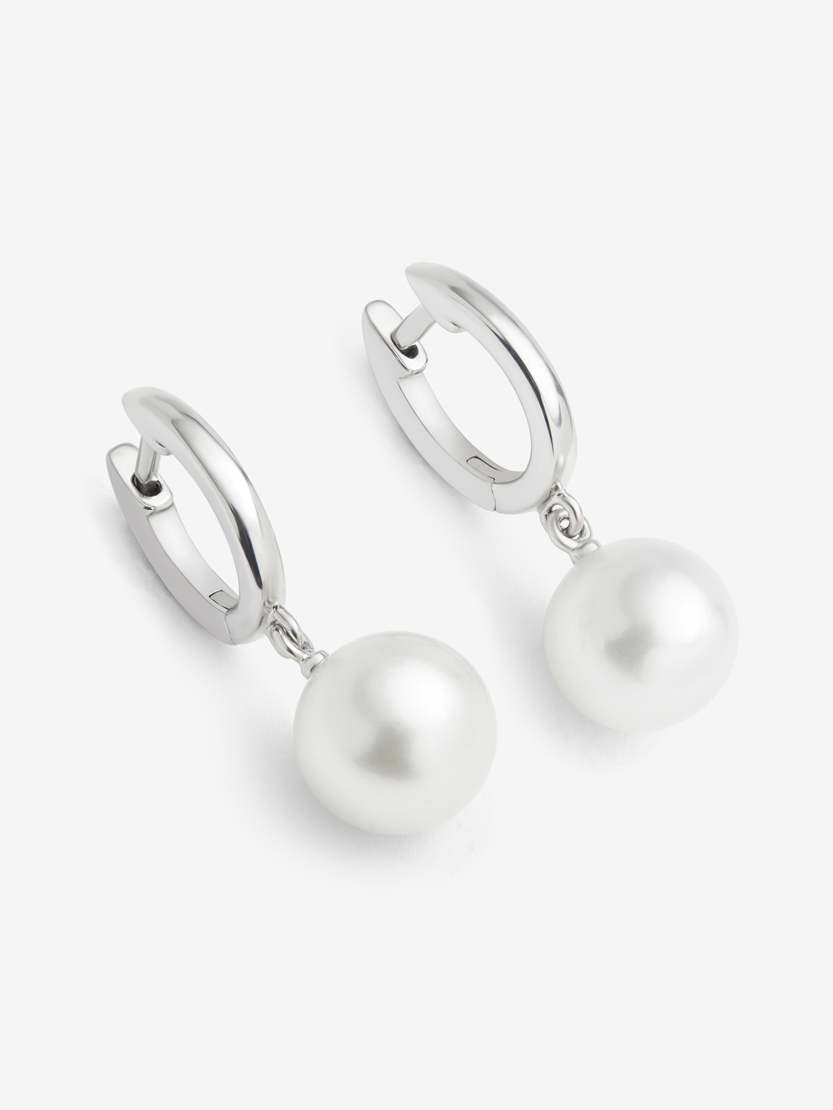 925 silver earrings with 8.5 mm Australian pearls