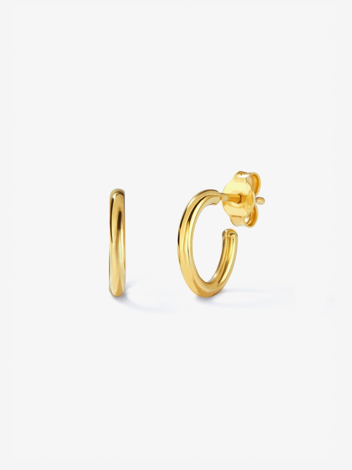 Pendientes de aro de oro amarillo de 18K 